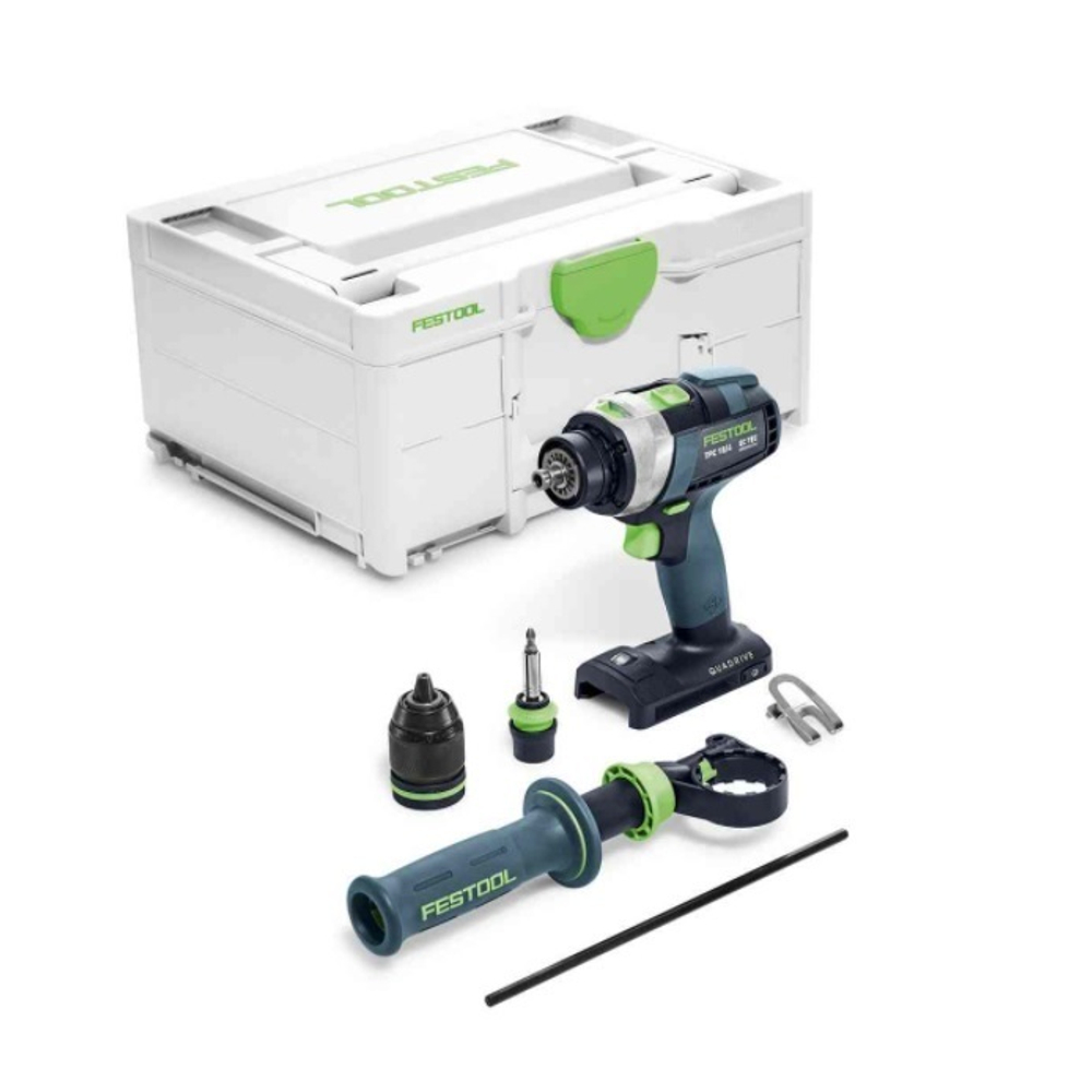 ХИТ! Аккумуляторная ударная дрель - шуруповёрт FESTOOL QUADRIVE TPC 18/4 I-Basic 575604