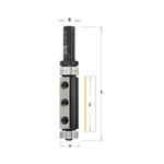Фреза обгонная верхний и нижний подшипник, сменные ножи Z 2 S 12 D 19X50RH Woodwork 658.1950.12