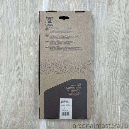 ХИТ! Набор из 4 шт столярных стамесок NAREX PREMIUM в картонной коробке 6, 12, 20, 26 мм 863201