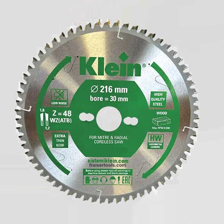 Новинка! Пильный диск Klein AR Professional тонкий 216 х 2,3 / 1,6 х 30 Z 48 WZ NEG подходит для пил FESTOOL AR217.04830
