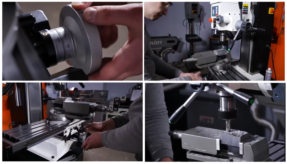 Новинка! Фрезерно - сверлильный станок JET JMD-3T DRO с УЦИ 220 В 1000 Вт, стол 160 x 700 мм. Плавная регулировка частоты вращения, Реверс, Наклон головки +/-90 гр. 50000549M