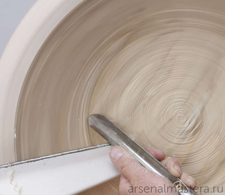 Резец токарный Crown HSS Bowl Gouge 10 мм рукоять 354 мм для точения чаш и открытых полых форм 241W М00006097