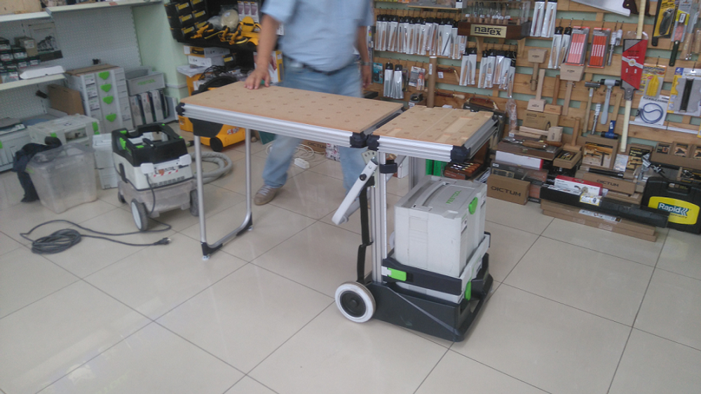 Мобильный многофункциональный верстак FESTOOL MW 1000 в комплекте со столом TSB/1-MW 1000 203802