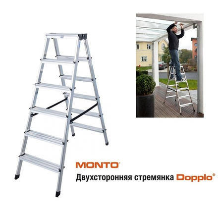 Новинка! Двухсторонняя стремянка 2 х 6 MONTO DOPPLO KRAUSE 120359