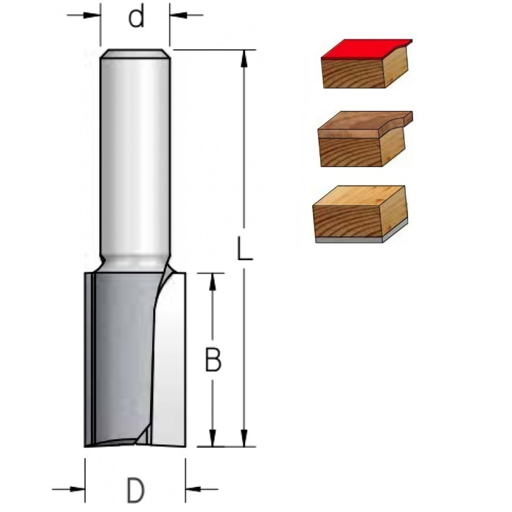 ХИТ! Фреза обгонная с нижним подшипником WPW 6.3 x 25 x 63 x 6 Z2 F240633