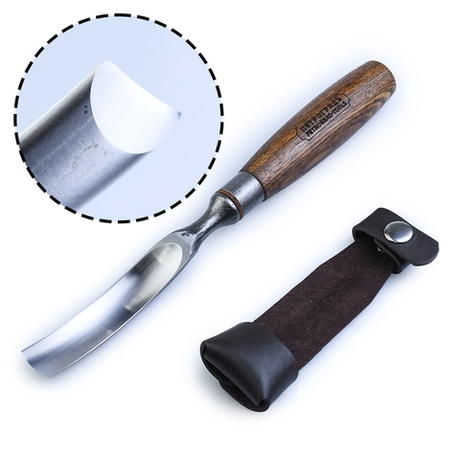 Новинка! Стамеска ПЕТРОГРАДЪ серия Вологда, полуклюкарза н6 20 мм М00014365