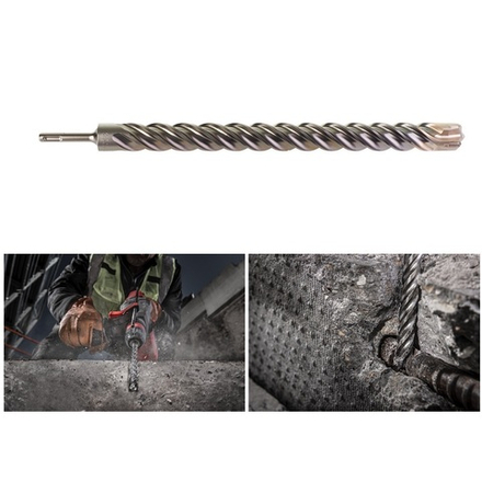 АКЦИЯ 2025! Бур MX4 SDS-Plus 4 режущие кромки SDS-Plus MX4 32 x 450 MILWAUKEE 4932399336