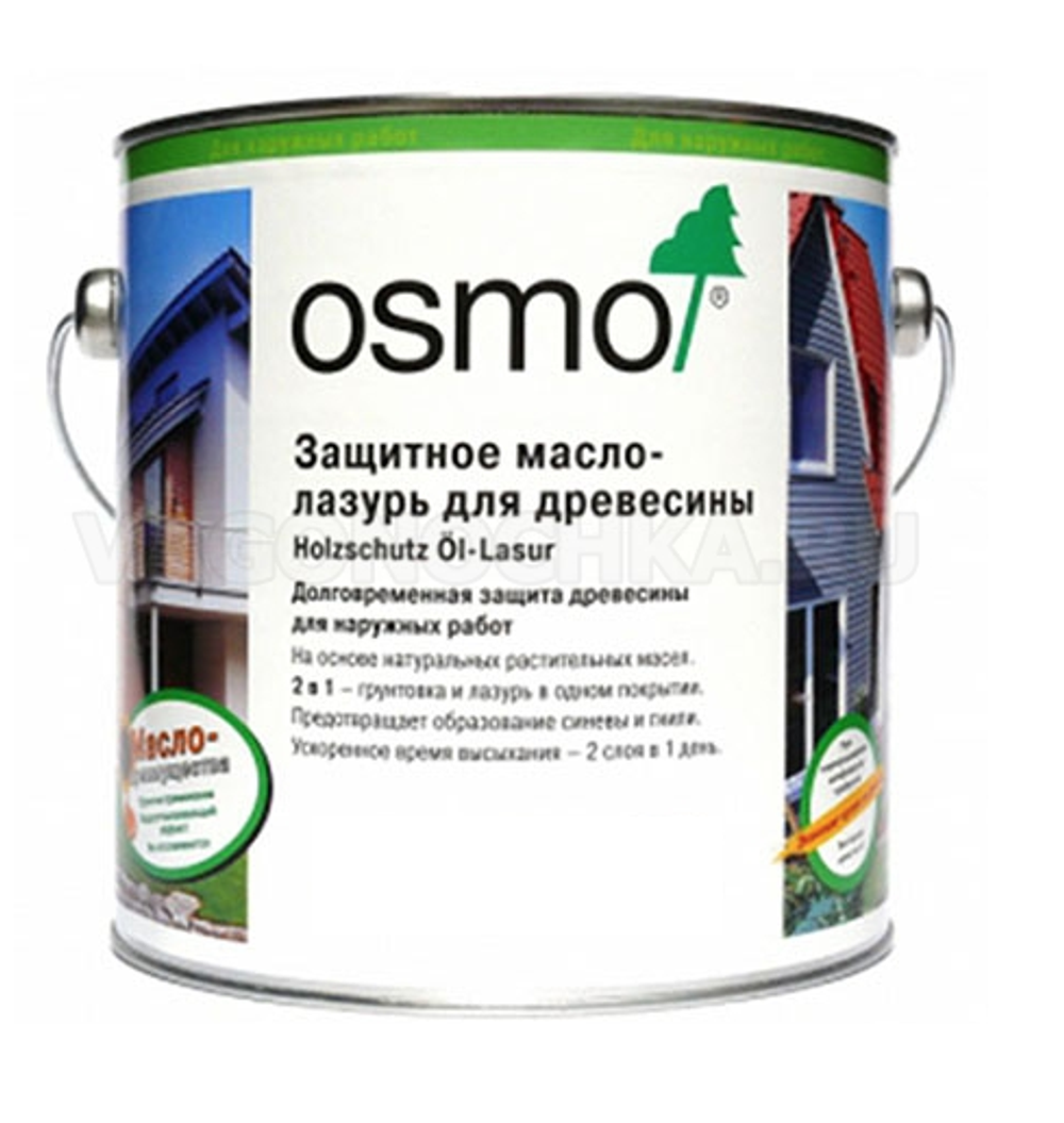 ХИТ! Защитное масло-лазурь для древесины для наружных работ OSMO 900 Белое 2,5 л Holzschutz Ol-Lasur Osmo-900-2,5 12100024