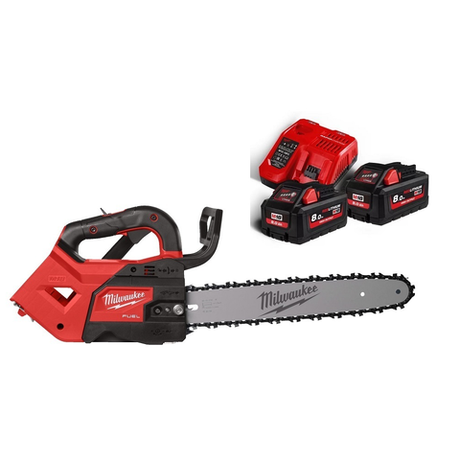 АКЦИЯ ВСЕ В САД! Комплект № 2: Аккумуляторная цепная пила шина 35 см FTHCHS35-0 с 2 Аккумуляторами HB8 8.0 Ач, Быстрозарядным устройством M12-18 FC M18 FUEL FTHCHS35-802 4933479589, Шина 14" / 35 см 4932480173, Цепь 325LP х 356 х 1.1 4932480178 MILWAUKEE N0126-3AM