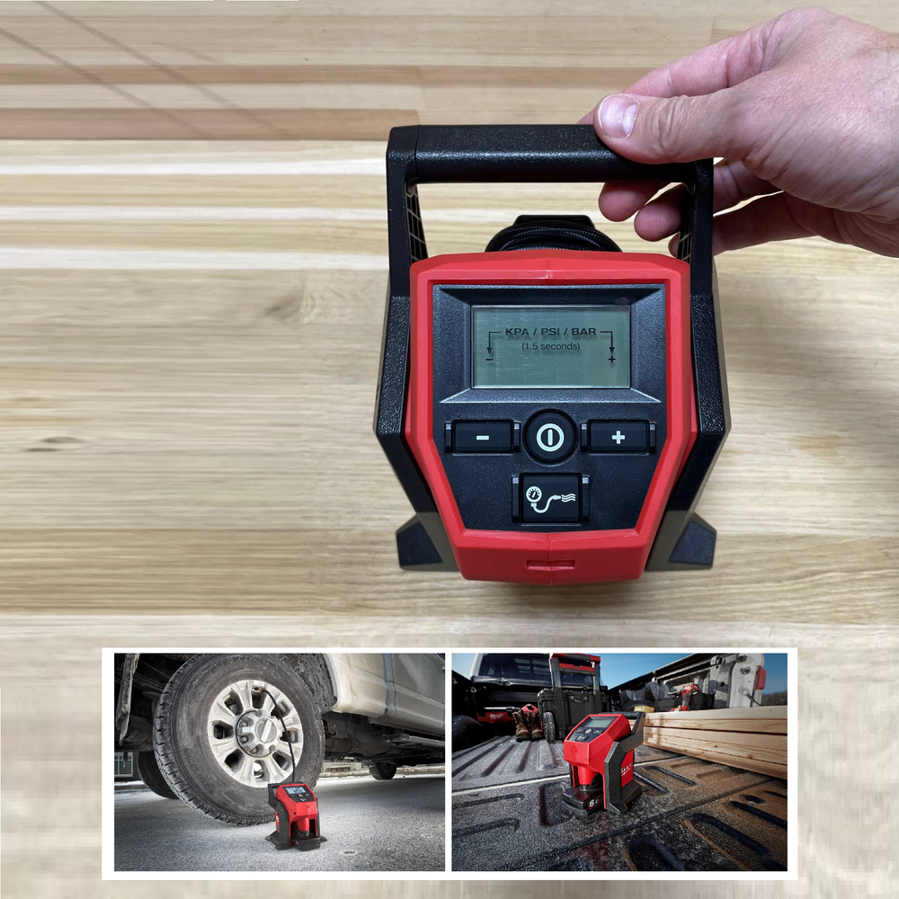 Легкий старт: Аккумуляторный компрессор Milwaukee M12 BI-0 для быстрого накачивания автомобильных, легких грузовиков и других компактных шин 4933464124