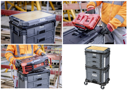 Комплект кейсов STACK PACK TKL SP SET 2: Кейса с 2 выдвижными ящиками TKL SP 2DB, Кейса с 3 выдвижными ящиками TKL SP 3DB, Тележка TKA SP RD, рабочая поверхность TKA SP WT FLEX 533247