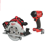 АКЦИЯ ОСЕНЬ 2025 Инструмент в подарок! Комплект: Аккумуляторная Циркулярная пила M18 BLCS66-502X с 2 аккумуляторами, быстрозарядным устройством 4933464590 и Винтовёрт M18 FID3-0X 4933479864 MILWAUKEE N067-2AM PT2509010