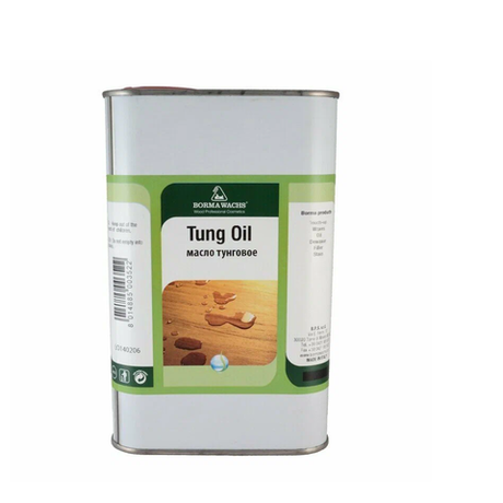 Новинка! Масло натуральное тунговое Borma Tung Oil Bor 5 л для наружных и внутренних работ прозрачное 3993