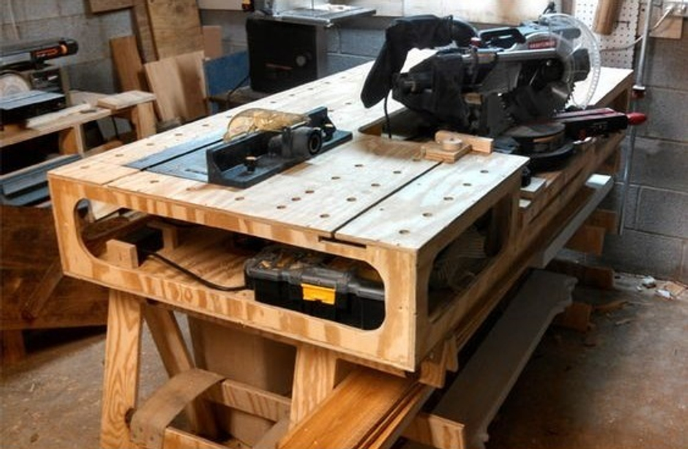 Многофункциональный стол для мастерской - идея стола Festool MFT 3