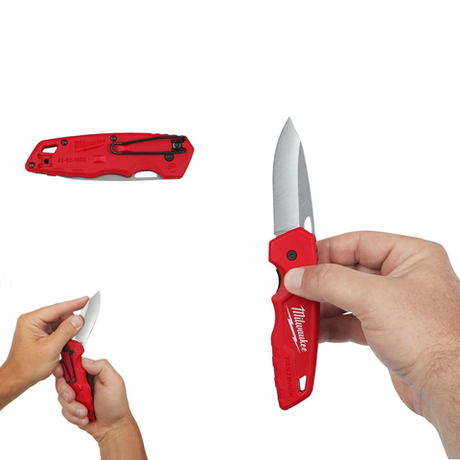 Новинка! Нож выкидной перочинный MILWAUKEE Fastback folding knife 241 мм нержавеющая сталь 48221990
