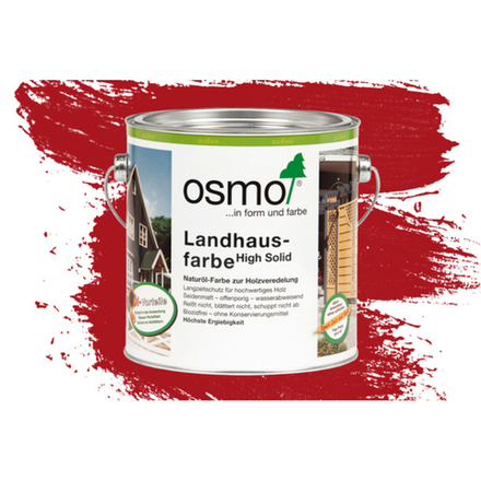 Непрозрачная краска для наружных работ Osmo 2311 красно-коричневая 2,5 л Landhausfarbe Osmo-2311-2.5 11400128