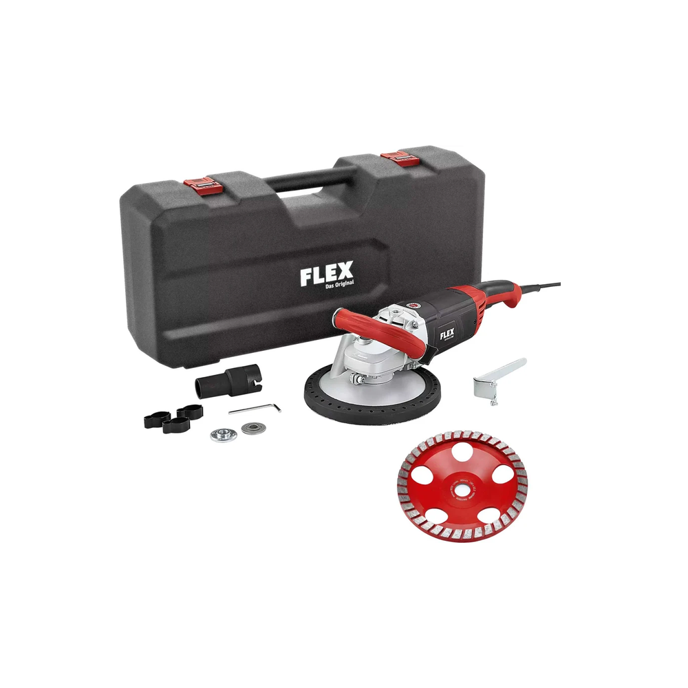 Новинка! Шлифовальная машина FLEX LD 24-6 180 Kit Turbo-Jet 2,4 кВт, диск 180 мм, в кейсе, шлифовка без пыли, по бетону санации 420514
