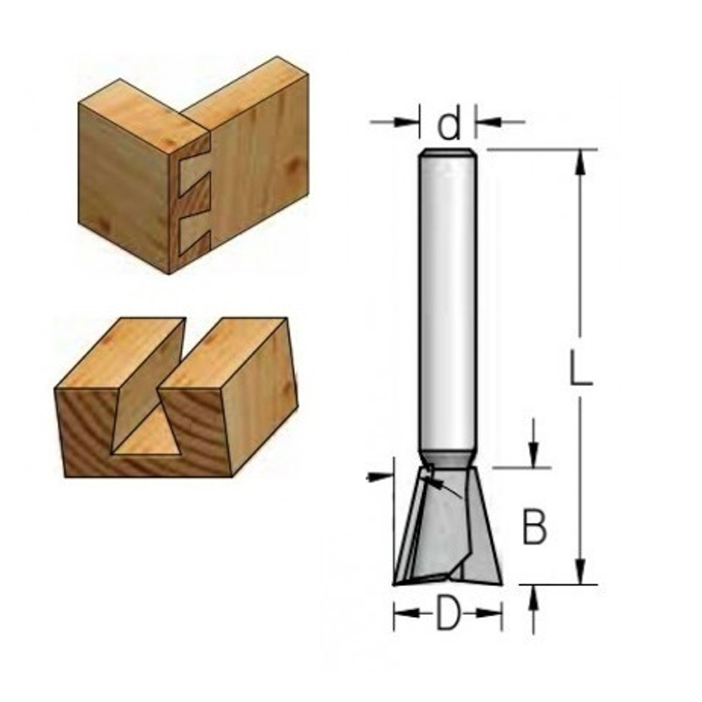 ХИТ! Фреза ласточкин хвост 25,4 x 25 x 69,5 x 12 Угол 14  WPW  Z142542