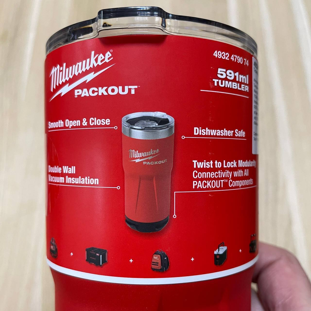 Новинка! Термокружка фирменная PACKOUT 591 мл Milwaukee 4932479074