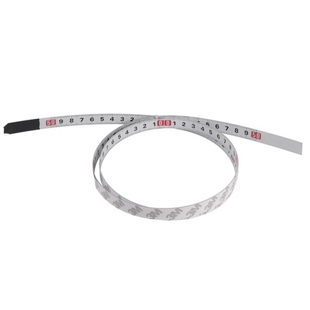 ХИТ! Линейка самоклеящаяся длина 1 м, ширина 12,5 мм с двунаправленной шкалой Woodwork RUL-10G2