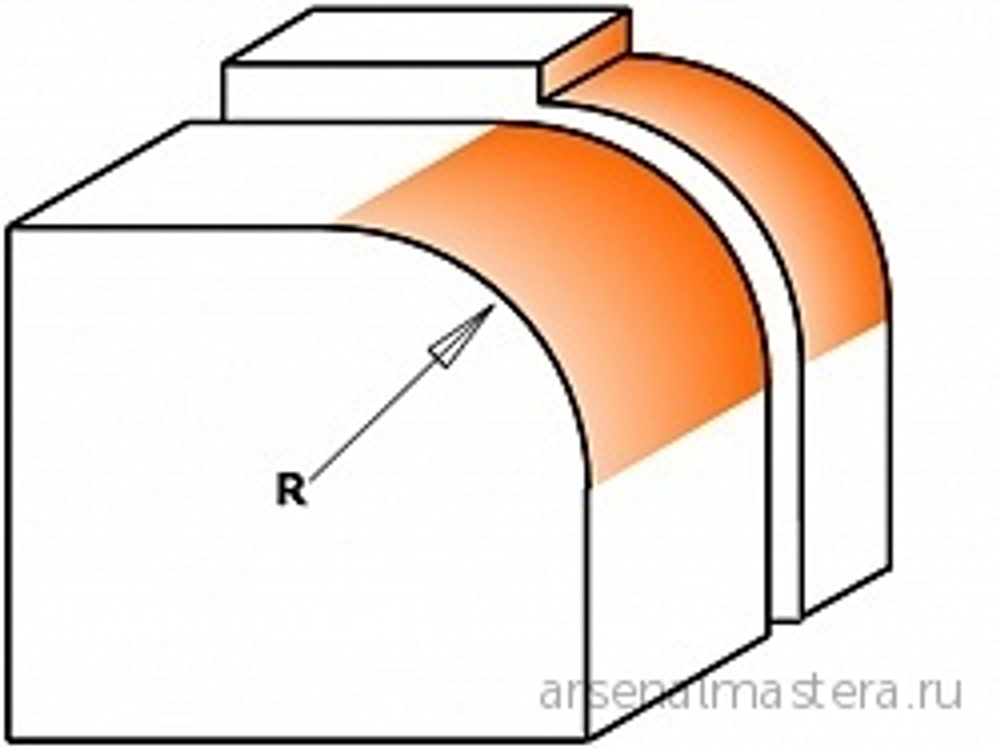Фреза серия 938 внутр.радиус R=3 (нижн. подш.картридж) S=8 D=18,7 R=3 CMT 938.187.11