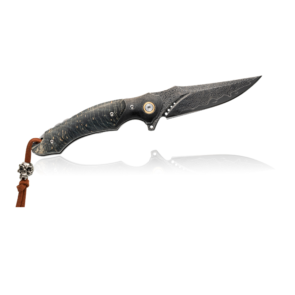 Новинка! Нож японский складной Tojiro Hatamoto, дамасская сталь VG-10 76 слоя, 1000 грит, рукоять дерево, клинок 84 мм HFK-2434