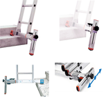 Новинка! Выравниватель уровня траверсы Krause Combi Extras. Стабилизирует устойчивость лестницы, компенсирует видимые неровности поверхности. Регулировка до 230 мм 122285