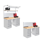 Новинка! Верстак металлический для столярных и слесарных работ Gresson серия ВС-Т5Т5 1800 х 630 х 820 мм ВС-1800Т5Т5