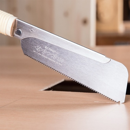 ХИТ! Пила японская обушковая малая с врезным зубом для точных работ Dozuki Piercing 150 150 мм 18 TPI толщина 0,3 мм деревянная рукоять ZetSaw 07101 М00017231