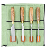 Подарочный комплект для столярных работ №4: Набор стамесок ПЕТРОГРАДЪ серия Волга 4 шт. 8, 12, 20, 32 мм в сумке - скрутке М00022157 ПЛЮС Книга Современные Технологии производства мебели из массива древесины, автор Ю.Бажан N099-2AM