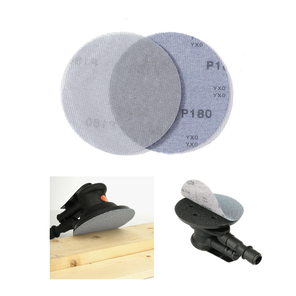 Новинка! Шлифовальные круги 50 шт Sunmight SUN NET Ceramic X713T 150 мм P120, на липучке, сетка 35108-50