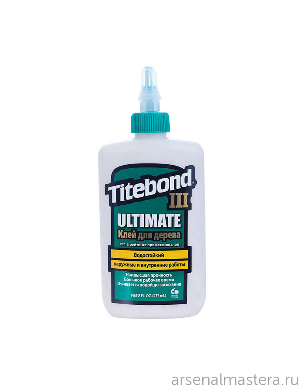 ХИТ! Клей повышенной влагостойкости Titebond III Ultimate Wood Glue 1413 кремовый 237 мл TB1413