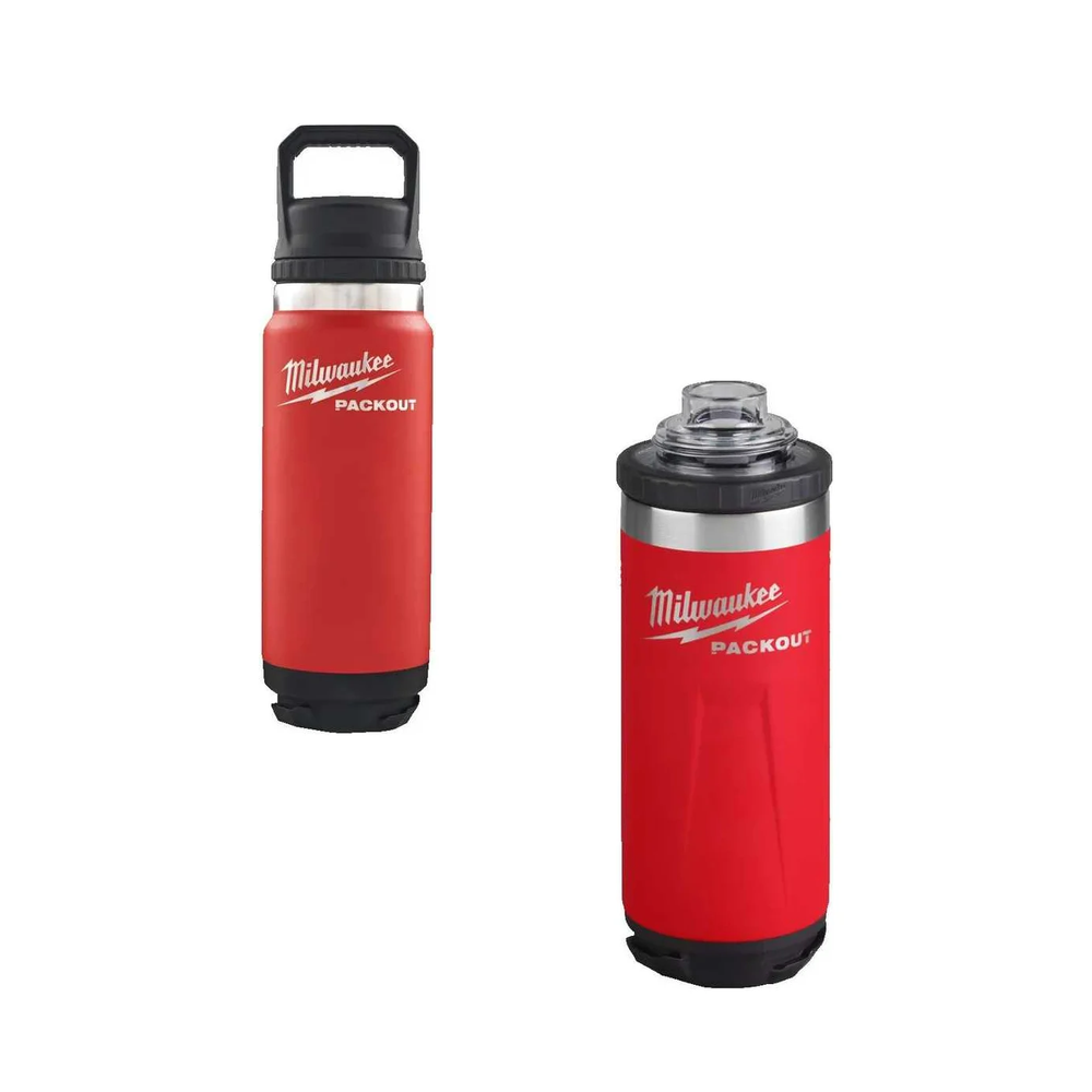 Новинка! Термос красный MILWAUKEE PACKOUT CHUG LID 532 мл 4932493991