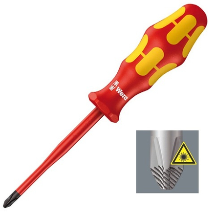Отвертка крестовая изолированная 162 i PH SB VDE PH 1 x 80 мм 1000 V Kraftform 100011 WERA WE-100011