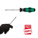АКЦИЯ 2025 ХИТ! Отвёртка крестовая PH 2 х 100 мм 350 PH 2/100 WERA WE-008720