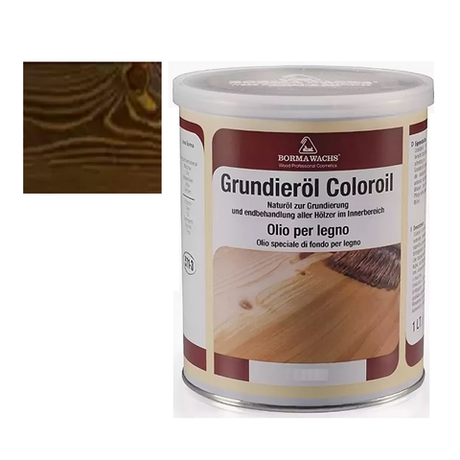ЧЕРНАЯ ПЯТНИЦА! Масляное покрытие для полов и паркета Grundierol 1 л цвет 11 темный дуб для внутренних работ Borma R3910-11
