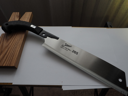 ЗИМОЙ ДЕШЕВЛЕ ХИТ! Японская пила столярная безобушковая Shogun Cross Cut Saw 265 мм (шаг 1.75 мм) пистолетная рукоять MT PIS-265 М00009187