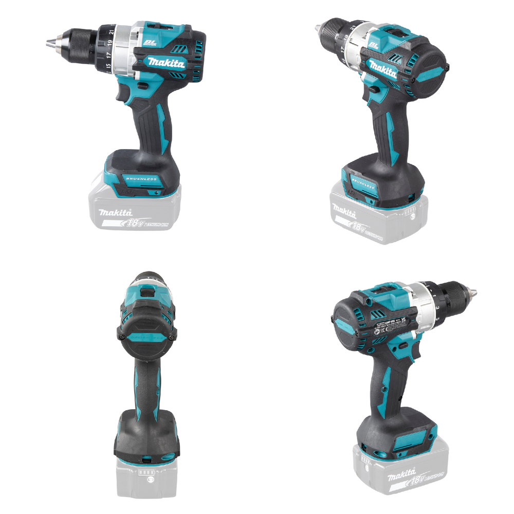 Новинка! Аккумуляторная ударная дрель - шуруповерт ударная Makita DHP 486 Z LXT 18 В, бесщеточный BL-двигатель, электронное управление. Дополнительная рукоятка, Max D сверления металл 13 мм, дерево 76 мм DHP486Z