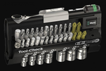 Набор 38 предметов БИТЫ и ГОЛОВКИ с трещоткой Tool-Check 1 SB 073220 WERA WE-073220