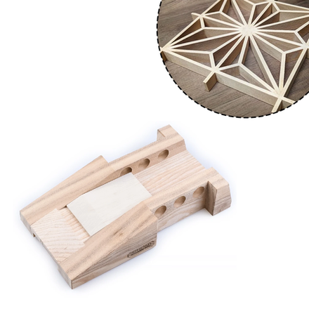 Новинка! Донце для Кумико ПЕТРОГРАДЪ 22,5 - 67,5°, для работы с рубанком, стамеской. Для точной подгонки торцов деталей под заданный угол при создании узоров в технике Кумико М00024232