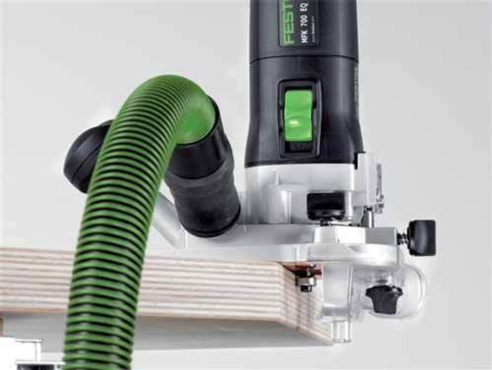 Модульный кромочный фрезер 720 В FESTOOL MFK 700 EQ-Plus с Упором боковым и кожухом пылесборником в систейнере 576240