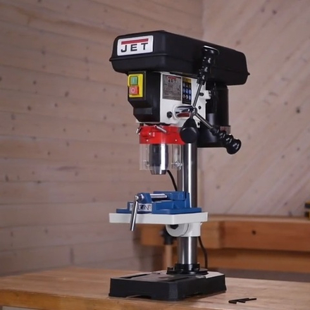 Настольный сверлильный станок по дереву компактный JET JDP-8BM 0,23 / 0,35 кВт 220 В, макс. d сверления 13 мм 10000400M