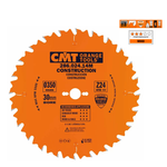 ЛЕТОМ НИЖЕ! Диск пильный универсальный CMT 350 x 30 x 3,2 / 2,2 15° 5° ATB Z24 для пиления древесины на стройплощадке 286.024.14M