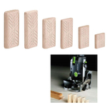 СКИДКИ ХИТ! Шип - Дюбель Festool D10x50 DOMINO комплект Бук/10x50/85 в SB-упаковке 494942