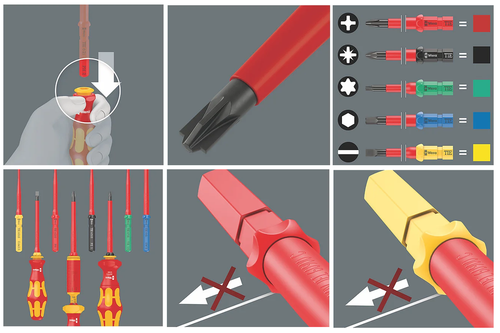 АКЦИЯ 2026! Набор бит с битодержателем 16 предметов WERA Kraftform Kompakt VDE 16 Universal 1 Tool Finder. 1 ручка-держатель 817 VDE Kraftform, 14 сменных отвёрток VDE с идентификатором инструментов, 1 однополюсный тестер фазного напряжения, в поясной сумке WE-006607