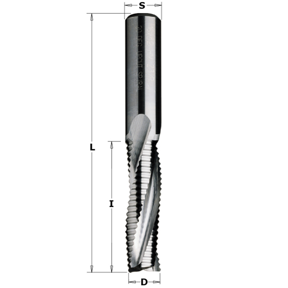 ВЕСНА СКИДКИ! Фреза спиральная монолитная 12 x 52 x 100 Z3R S12 RH CMT 195.122.11