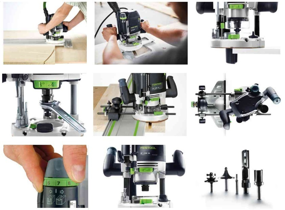 Вертикальный фрезер FESTOOL в систейнере и систейнер с оснасткой OF 2200 EB-Set 576220