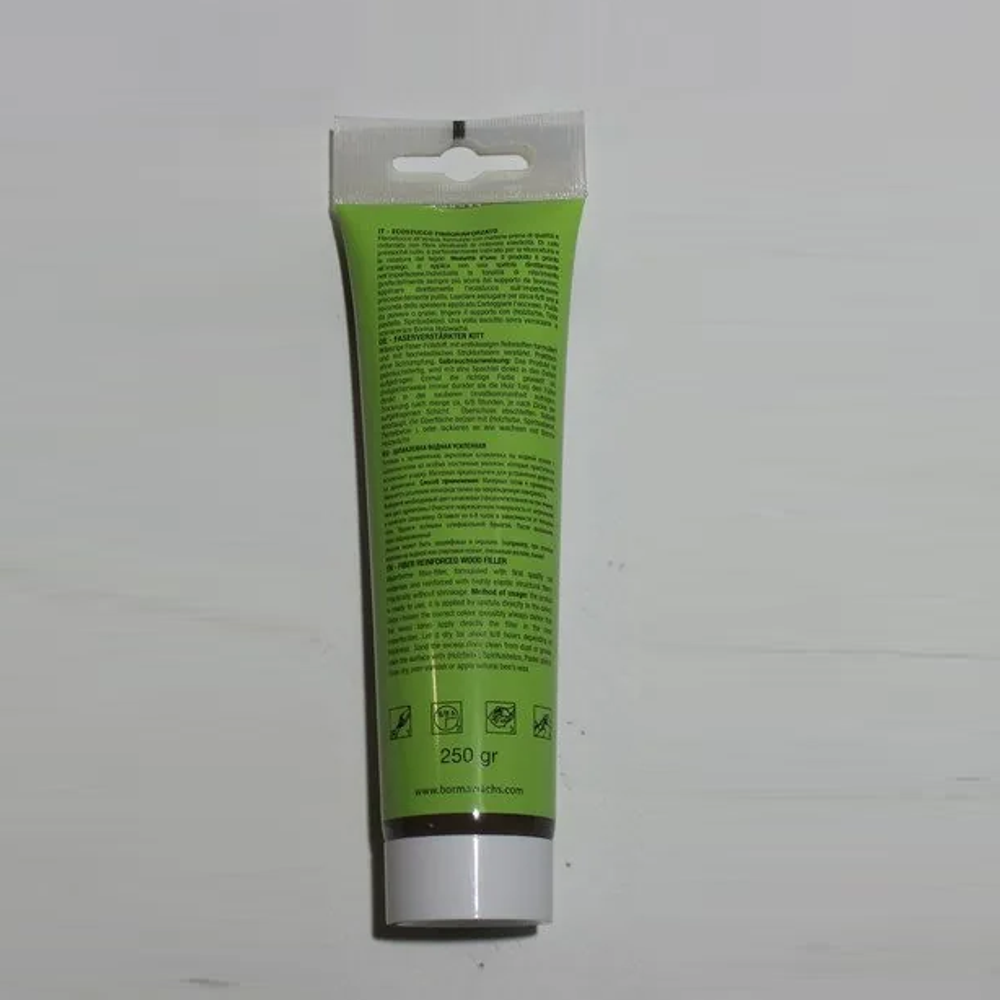 Новинка! Шпаклевка по дереву водная усиленная Borma Ecostucco Strong 200 г, цвет 04 ель, для внутренних работ 1770AB.200