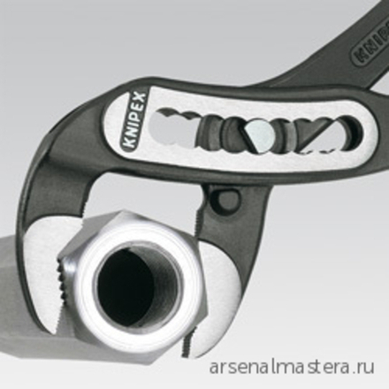 Клещи переставные Alligator 250 мм, (КЛЮЧ АЛЛИГАТОР) зев 50 мм, фосфатированные, 2-комп ручки, 88 02 250 KNIPEX KN-8802250