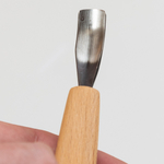 Новинка! Стамеска японская для резьбы по дереву Miki Tool Seigen N 10, полукруглая РК, изогнутый клинок 12 мм М00019867